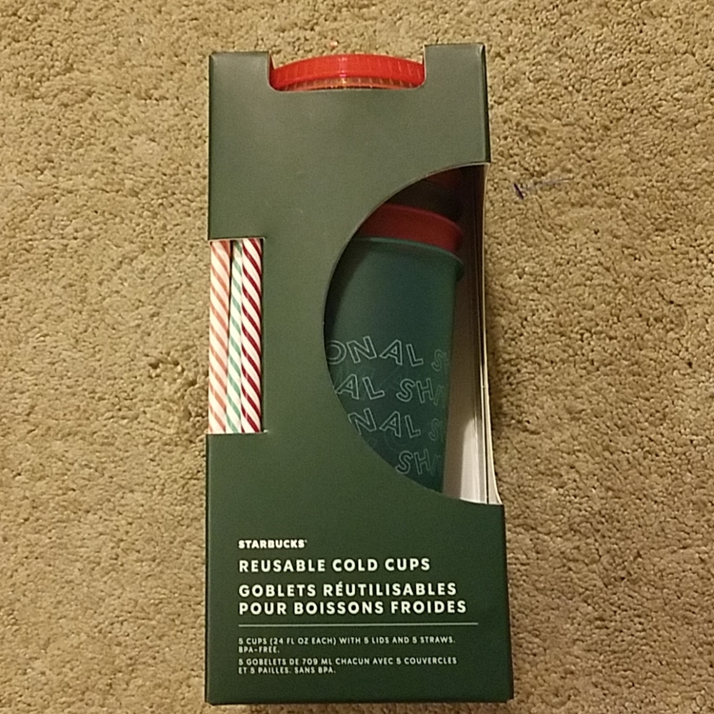 Starbucks 2019 Holiday reusable cold cups